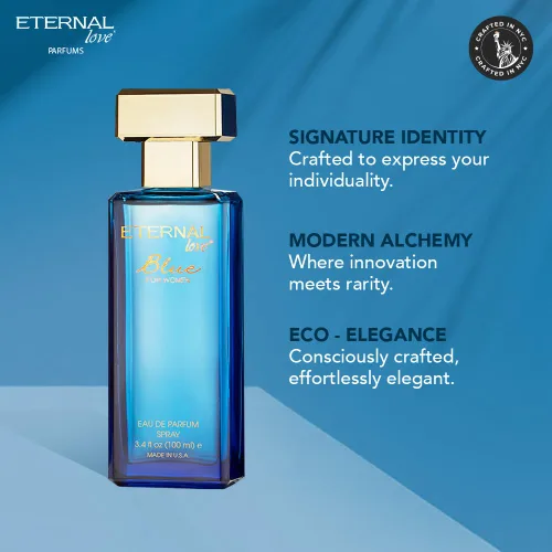 Miniatura 5 de Eternal Love Blue para Mujeres - Espray de Eau de Parfum de Larga Duración - Aroma Floral Suave y Polvoriento con Vainilla y Jazmín - Fragancia