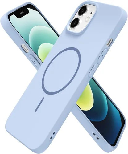 Miniatura 201 de oakxco Funda de silicona Mag Safe para iPhone 17 Pro Max, funda magnética delgada y fina compatible con carga inalámbrica MagSafe, bonita funda Negro