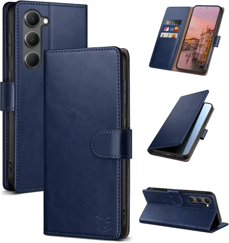 Miniatura 12 de SUANPOT para Samsung Galaxy S23 +/ Plus Funda tipo cartera con bloqueo RFID, soporte para tarjetas de crédito, funda protectora de libro tipo Flip