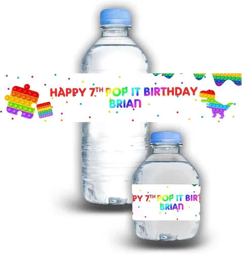 Miniatura 11 de Calcomanías impermeables para botellas de agua para niños, personalizables, paquete de 12 (coches)