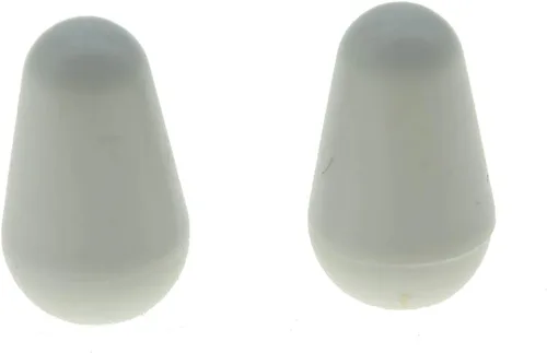 Miniatura 10 de KAISH 2 piezas Interruptor Selector de Pastilla de 5 Vías Punta Interruptor Tapa Interruptor Botón para USA Stratocaster/Strat Envejecido Blanco
