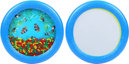 Miniatura 6 de Musfunny Tambor de Olas de Mar con Cuentas. Instrumento Musical con Suaves Sonidos del Mar. Juguetes Educativos de Música para Niños, Niñas y Bebés