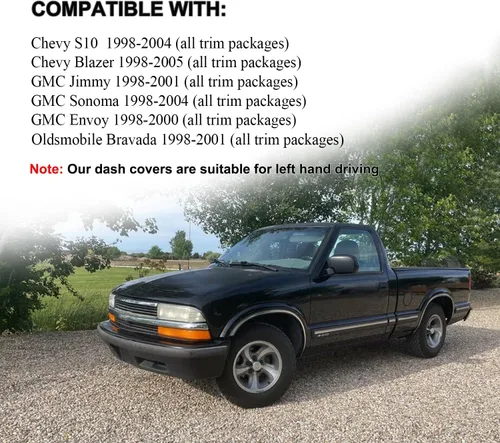 Miniatura 2 de Yiz Cubierta de salpicadero personalizada para Chevy Chevrolet S10 Blazer 1998-2005, GMC Jimmy Sonoma Envoy/Oldsmobile Bravada 1998-2005, tapete
