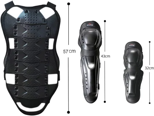 Miniatura 8 de Accesorios para motocicleta, coderas y rodilleras y protector de pecho, equipo de motocross para hombres y mujeres, equipo para bicicleta de tierra