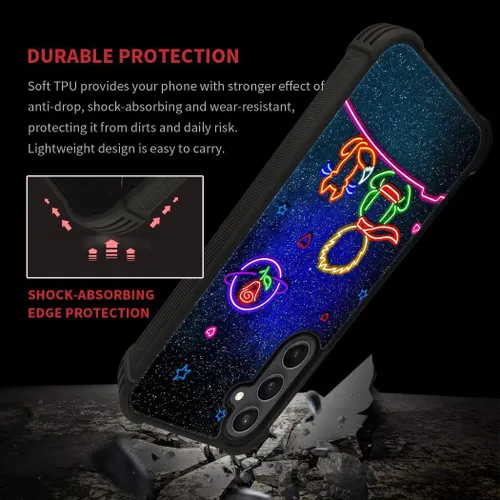 Miniatura 620 de CARLOCA Funda compatible con Samsung Galaxy S22 Ultra, diseño gráfico de Star Howling Wolfs Samsung Galaxy S22 Ultra, diseño gráfico, a prueba
