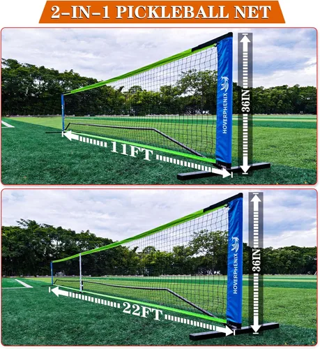 Miniatura 3 de Portable Pickleball Net - 22FT Regualtion Size Pickle Ball Net，Weather Resistant Steady Steel Frame and Carry Bag for Indoor, Outdoor, Driveway