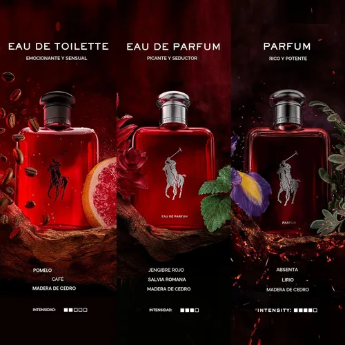 Miniatura 5 de RALPH LAUREN FRAGRANCES - Polo Red - Eau de Toilette - Men's Cologne - Woody & Spicy - With Grapefruit, Saffron, and Redwood - Medium Intensity