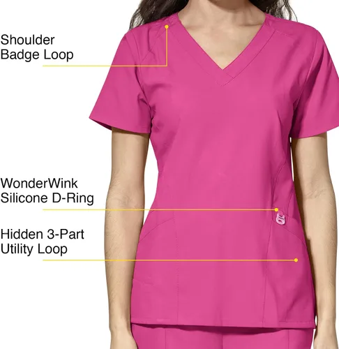 Miniatura 3 de WonderWink Women's Stylized V-Neck Top
