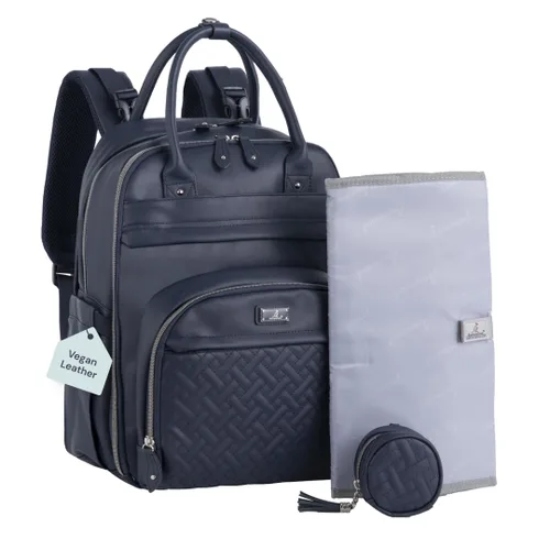Miniatura 16 de BabbleRoo - Mochila para pañales - Bolso de viaje con artículos esenciales para bebés - Mochila multifuncional resistente al agua, bolso de viaje