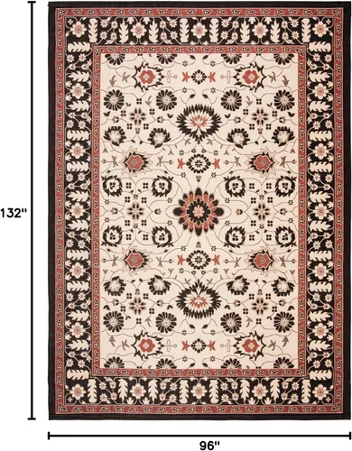 Miniatura 2 de SAFAVIEH Alfombra lavable al aire libre Courtyard Collection - 2'7" x 5', marrón y crema, no desprende pelusa y fácil limpieza, ideal para patio