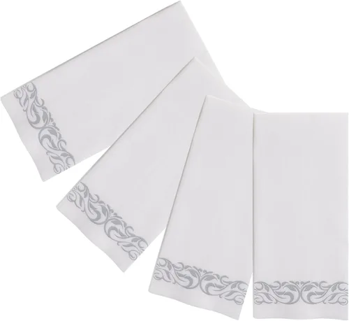 Miniatura 6 de 200 toallas de mano desechables, suaves y absorbentes, sensación de lino, servilletas para cena, servilletas decorativas duraderas para baño, buenas