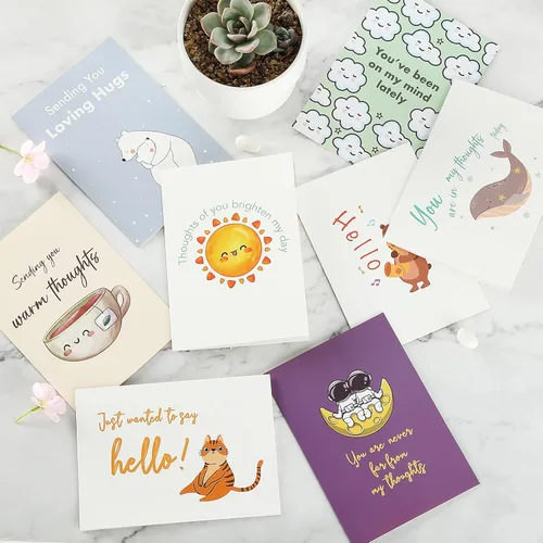 Miniatura 6 de Mr. Pen - Tarjetas de Pensamiento en Ti con Sobres, 20 Diseños Únicos, Grandes 5"x7", Tarjeta de Pensamiento en Ti, en Blanco por Dentro, Tarjetas