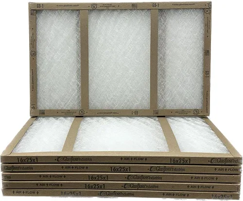 Miniatura 7 de Filtro de aire de fibra de vidrio Glasfloss de 20 x 22 1/4 x 1, doble puntal, serie GDS, fabricado en EE. UU., tamaño real: 19 5/8 x 21 7/8 x 3/4