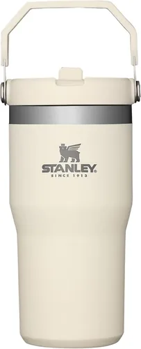 Miniatura 18 de Stanley IceFlow - Vaso con pajilla abatible con asa, de 20 onzas, tapa giratoria y popote abatible, botella de agua resistente a fugas, acero