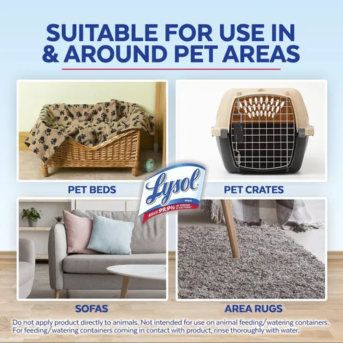 Miniatura 5 de Lysol Spray eliminador de olores de mascotas, espray desinfectante y desinfectante para olores de mascotas, 15 onzas (paquete de 3)