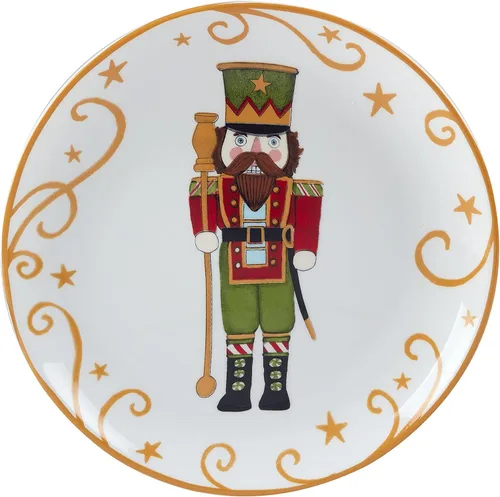 Miniatura 2 de Certified International Holiday Magic Nutcracker - Juego de 4 platos de postre/ensalada de 9 pulgadas, multicolor, mediano, juego de 4