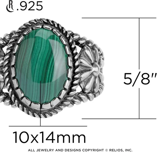 Miniatura 3 de American West Jewelry Anillo de plata de ley para mujeres y hombres, elección de piedras preciosas de inspiración nativa, tallas 5 a 13