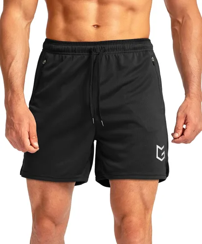 Miniatura 2 de G Gradual Pantalones cortos de correr para hombre con bolsillos con cremallera, secado rápido, gimnasio, atletismo, entrenamiento, pantalones cortos