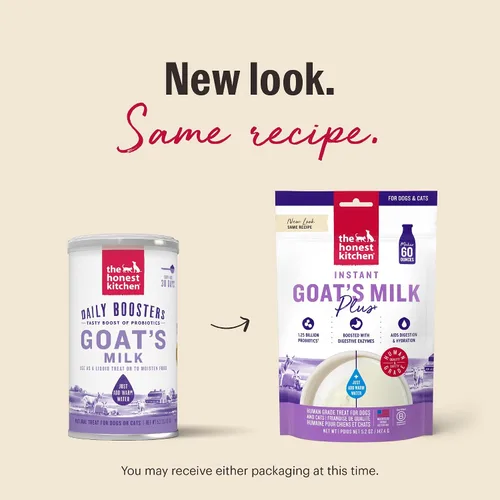 Miniatura 3 de The Honest Kitchen Leche de Cabra Instantánea de Calidad Humana con Probióticos para Perros y Gatos, 5.2 Onzas