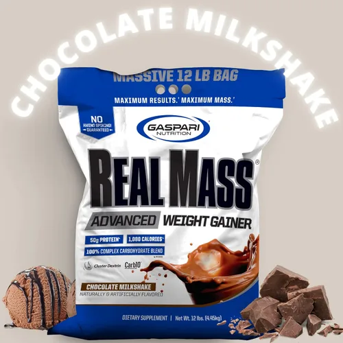 Miniatura 4 de Gaspari Nutrition Masa real: ganador de peso avanzado, mezcla de proteínas y carbohidratos complejos, 1.76 oz de proteína, 0.56 oz de EAA, sin