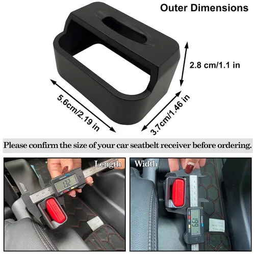 Miniatura 2 de Protector de hebilla para cinturón de seguridad de automóvil, funda de hebilla para cinturón de seguridad para niños, funda de bloqueo de cinturón