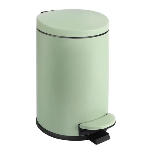 Miniatura 11 de TIPGO Cubo de Basura Pequeño de 1.2 Galones en Negro, Cubo de Basura de 4.5 Litros para Baño con Tapa, Mini Bote de Basura con Paso, Cesta de Basura