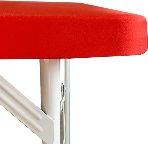 Miniatura 15 de Mantel elástico para mesa auxiliar de cóctel, ajustable de elastano, tamaño pequeño, para mesa auxiliar, 24 x 24 pulgadas, color beige