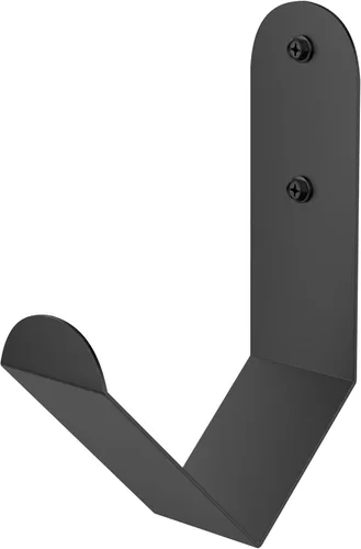 Tamisom Estante de almacenamiento de cuerda de batalla de hierro, montaje en pared, negro, 1 unidad, estilo minimalista, patrón sólido, 2.9 x 7.5 x