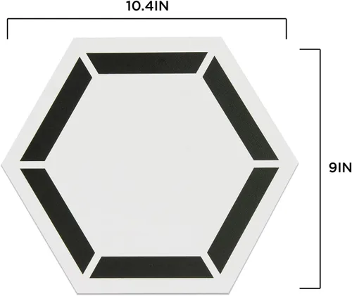 Miniatura 8 de FloorPops, Coltrane - Azulejos hexagonales de vinilo de 9 x 10.4 pulgadas (4.5 pies cuadrados/caja), azulejos de suelo para despegar y pegar