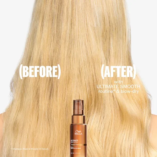 Miniatura 4 de Wella Professionals ULTIMATE SMOOTH Conditioner Treatment for Dry, Frizzy Hair Nourishes, Smooths & Adds a Silky Shine With Squalane & Omega 9