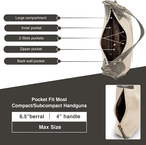 Miniatura 6 de LAVAWA Bolso de mano para mujer, bolso grande del oeste, bolso de hombro con asa superior, estilo vintage en relieve, tachuelas