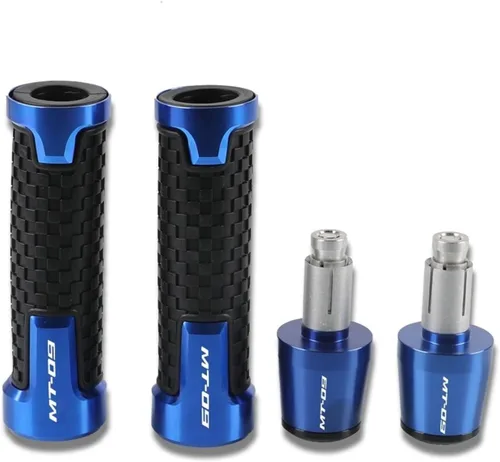 Motocicleta 0.866 in para Y&AMAHA MT-09 MT 09 MT09 Tracer GT 2018 2019 2020 Accesorios de motocicleta CNC Agarres Manillar Manillar Tapones Extremos