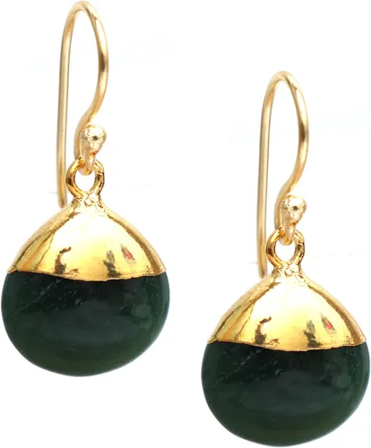 Miniatura 17 de Gempires - Pendiente de gancho de pera natural, pendiente de meditación, joyería hecha a mano, regalo para ella