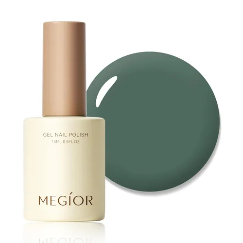 Miniatura 56 de MEGIOR Esmalte de uñas de gel blanco de 0.5 fl oz, color blanco antiguo, secado con luz UV, esmalte de gel francés, arte de uñas, salón de manicura