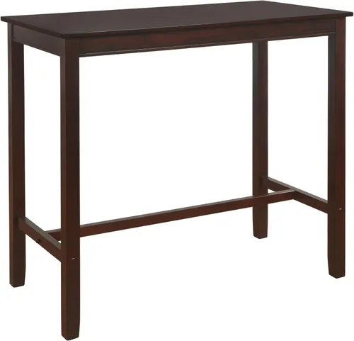 Miniatura 16 de Linon Claridge - Mesa de bar negra de 36 pulgadas de altura