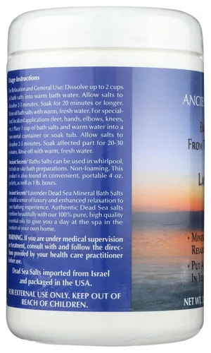 Miniatura 4 de Ancient Secrets Aromaterapia Baños minerales del Mar Muerto Lavanda - 2 lbs