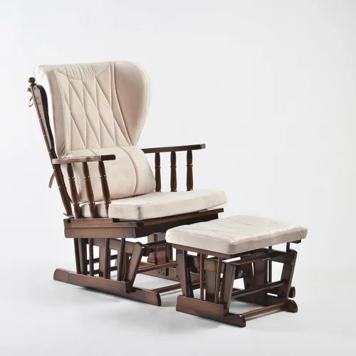 Miniatura 11 de Juego de silla y otomana Comfort Deluxe Glider (Plata)