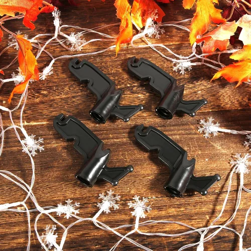 Miniatura 3 de PEUTIER 4 ganchos de plástico para uso general, con rosca de 3/4 de pulgada, gancho de extensión multiusos para postes roscados, colgar cuerdas