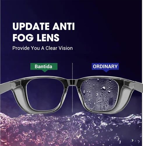 Miniatura 4 de Gafas de seguridad antivaho con protección ocular, gafas de bloqueo de luz azul para mujeres y hombres Verde