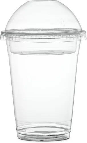 Miniatura 6 de ELEGANT DISPOSABLES Vasos de plástico para postre de 16 onzas con insertos de 4 onzas y tapas 50 juegos de envases de yogur de 16 OZ