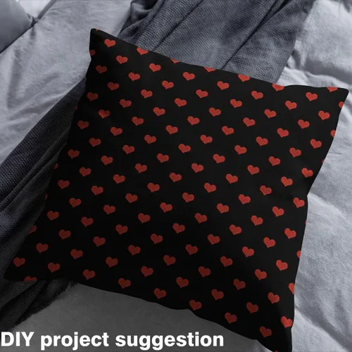 Miniatura 3 de Tela con Estampado de Corazones Rojos Romántico Tema del Día de San Valentín DIY Costura Manualidades Manualidades por Yarda Chic Corazones de Amor