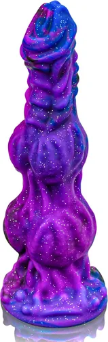 Consolador Monstruo Fantasía Caballo de 9.6 pulgadas con 2 Nudos Grandes, Consoladores de Nudo Enorme Gruesos Estilo Perro Dragón con Ventosa