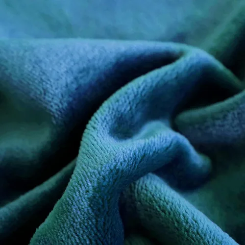 Miniatura 3 de SOCHOW Manta de Franela de Forro Polar Tamaño Throw, Súper Suave y Acogedora para Todas las Estaciones para Cama o Sofá, Coral Azul, 50x60 pulgadas