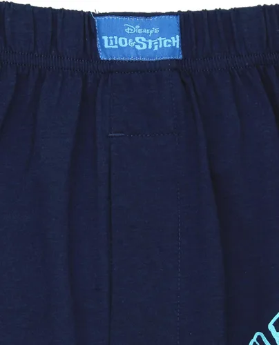 Miniatura 4 de Disney Lilo and Stitch - Pantalones cortos para hombre Classic L Azul marinoflor y brillo