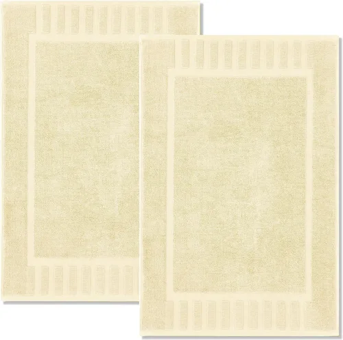 Miniatura 22 de White Classic Juego de toallas de baño de lujo, algodón absorbente para hotel, spa, ducha/bañera (no es una alfombra de baño), 22 x 34 pulgadas