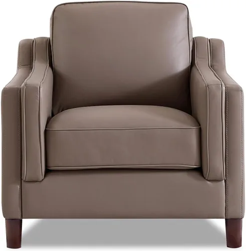 Miniatura 12 de Hydeline Bella - Silla de cuero de grano superior, coñac, plumón, espuma viscoelástica y asientos de resortes