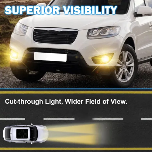 Miniatura 2 de Boxlight - Luces antiniebla compatibles con Hyundai Santa Fe 2007 2008 2009, un par de luces antiniebla con lente transparente para parachoques