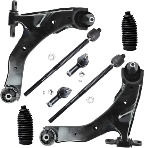 Miniatura 110 de Detroit Axle - Kit de brazos de control de extremo delantero de 8 piezas para Dodge Dakota 00-04, Durango 00-03, 4 brazos de control superior e