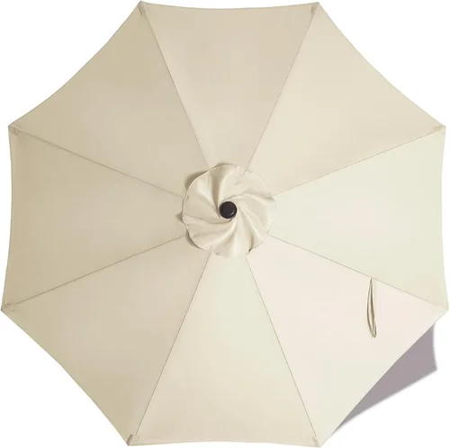 Miniatura 9 de ABCCANOPY - Sombrilla de repuesto para exteriores de 9 pies, apta para patio, con 8 varillas, color caqui
