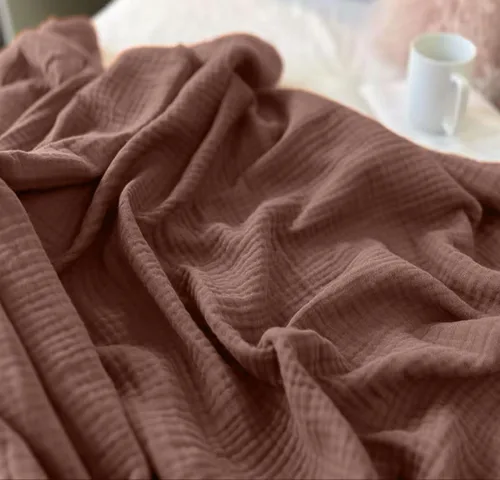 Miniatura 28 de Manta KyraHome de muselina 100 % orgánica para sofá, transpirable, súper suave, 100 % algodón, acogedora, ligera, cálida, suave, para todas